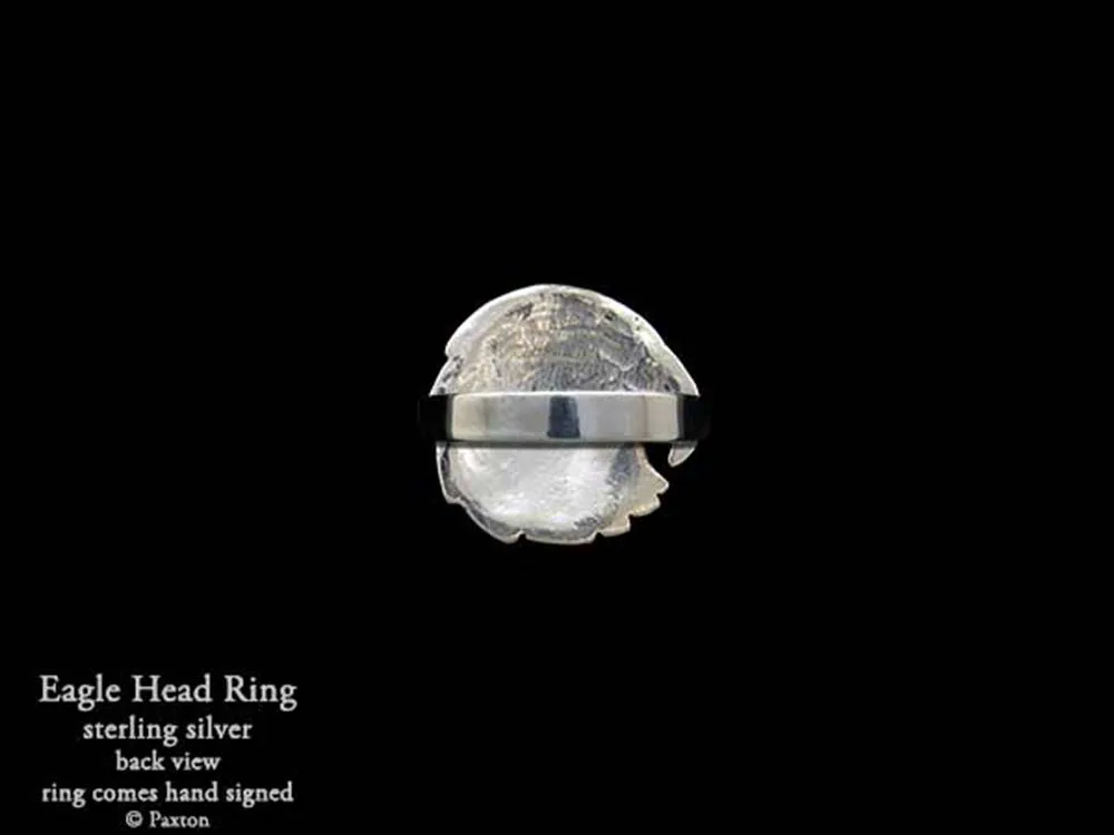 Eagle Head Ring Sterling Silver