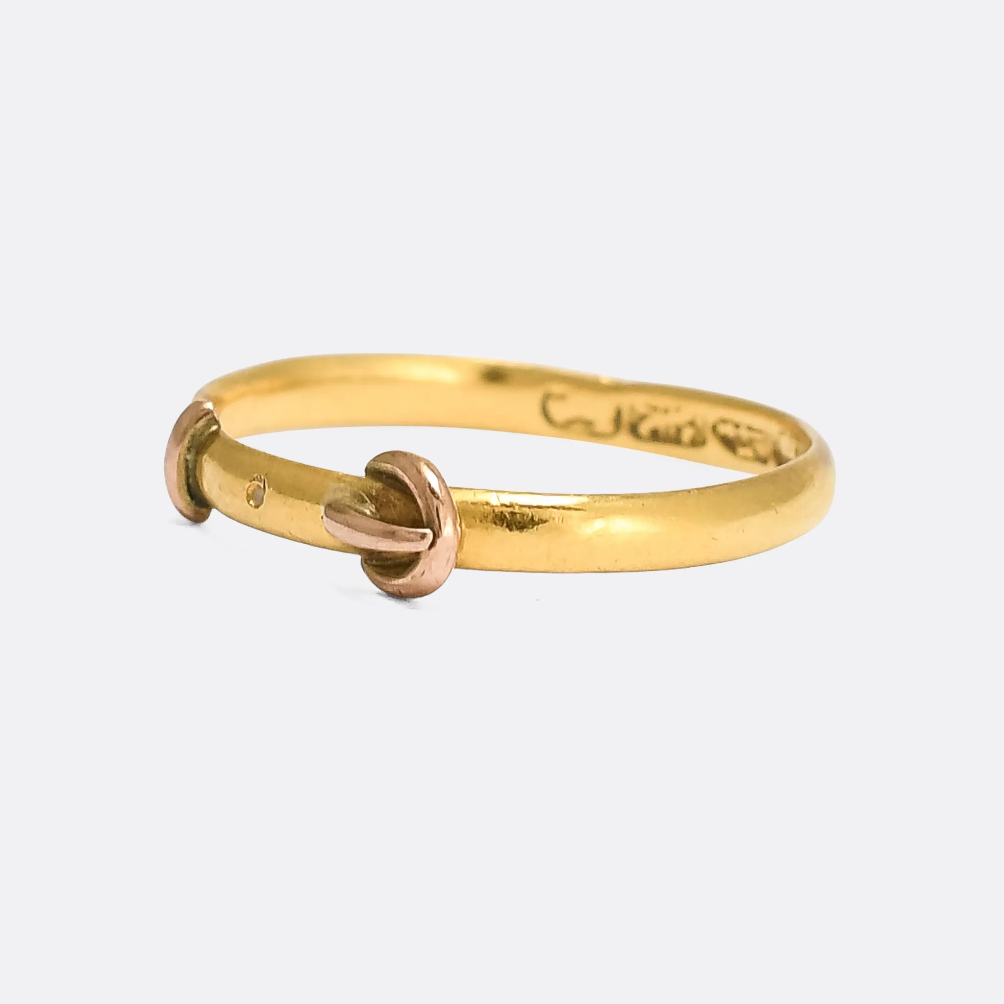 Early Victorian 22k Gold Buckle Ring