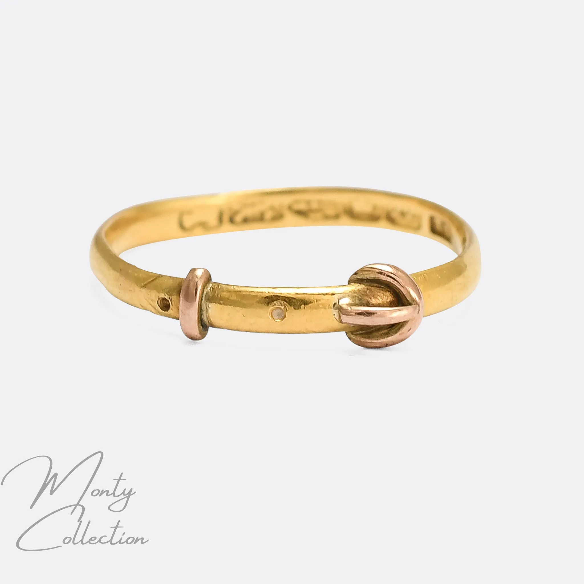 Early Victorian 22k Gold Buckle Ring