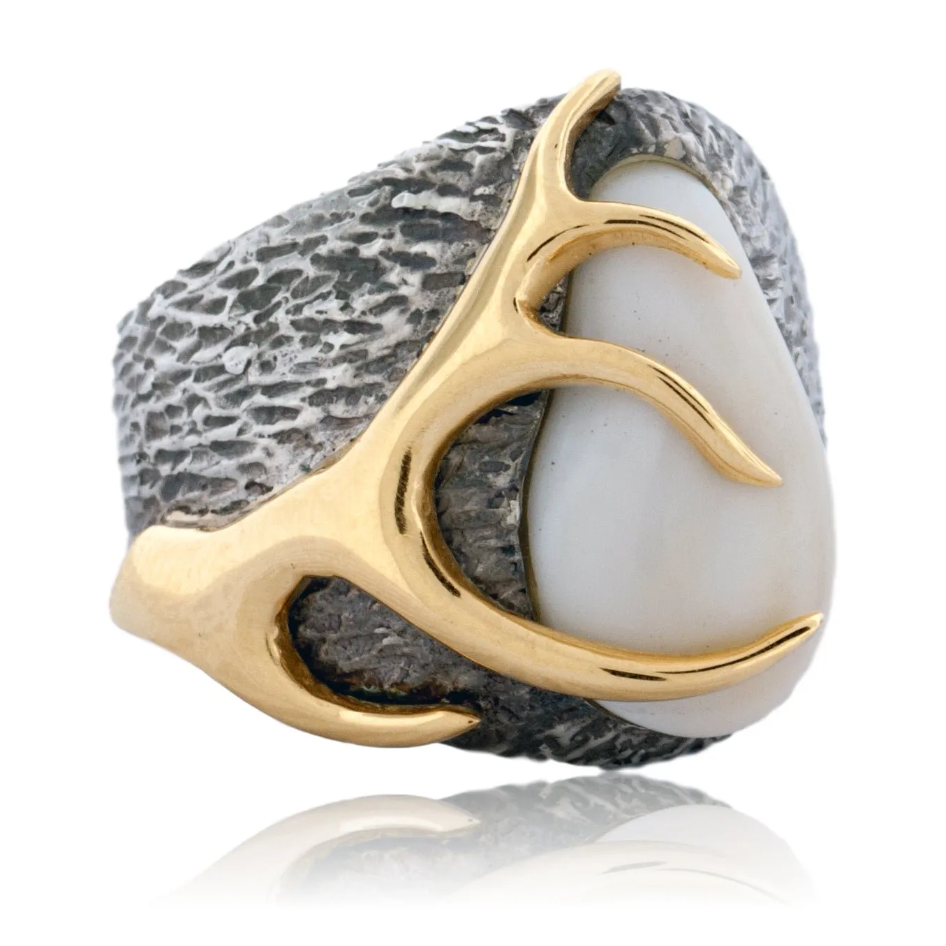 Elk Ivory Trophy Antler Ring