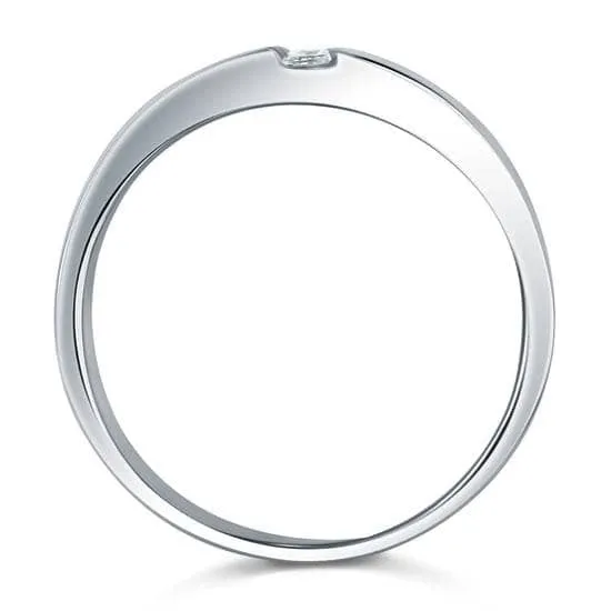 Emerald Cut Diamond Men's Wedding Band Ring