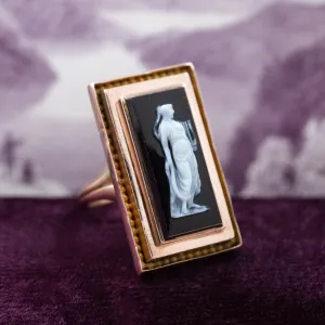 Erato Muse Cameo Ring c1870