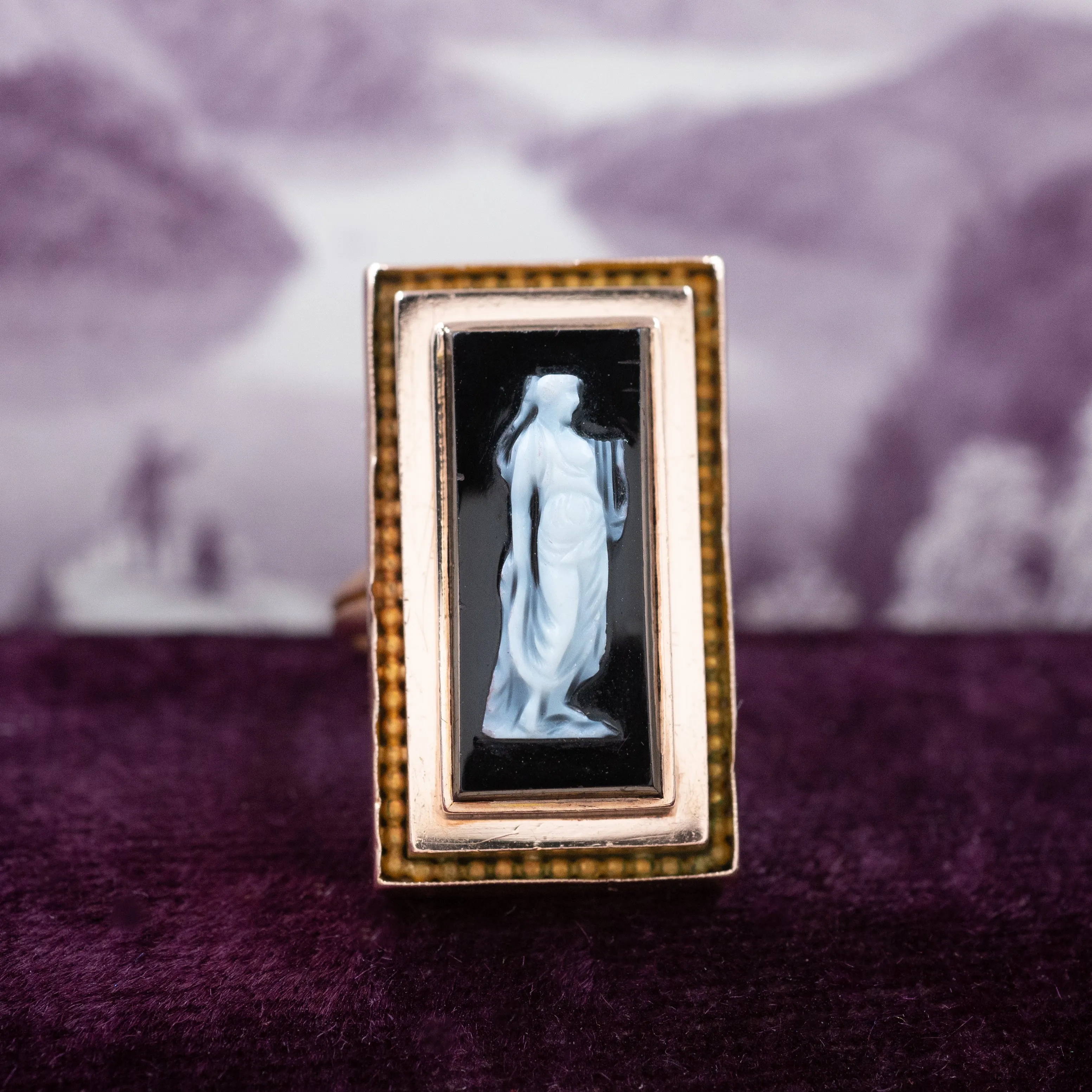 Erato Muse Cameo Ring c1870