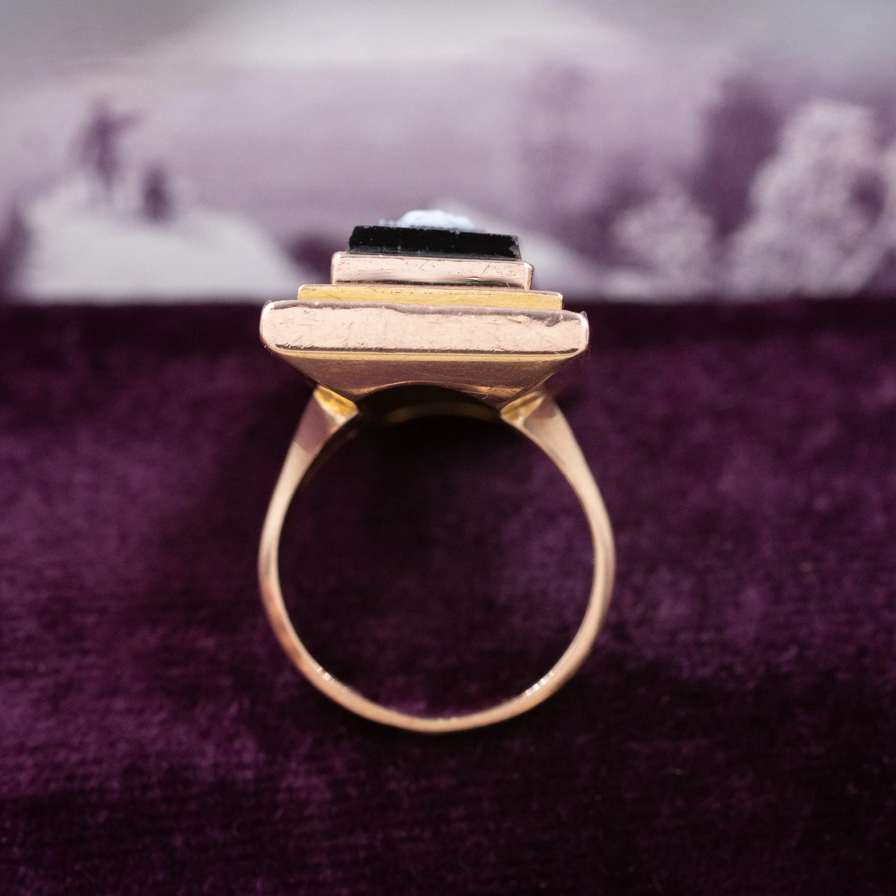 Erato Muse Cameo Ring c1870