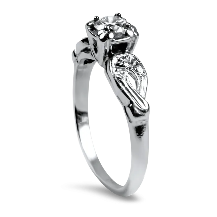 Estate Platinum Diamond Engagement Ring