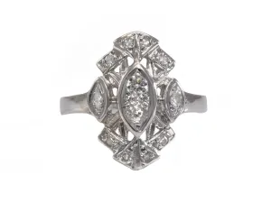 Estate Ring 14k White Gold and .65ct Diamond
