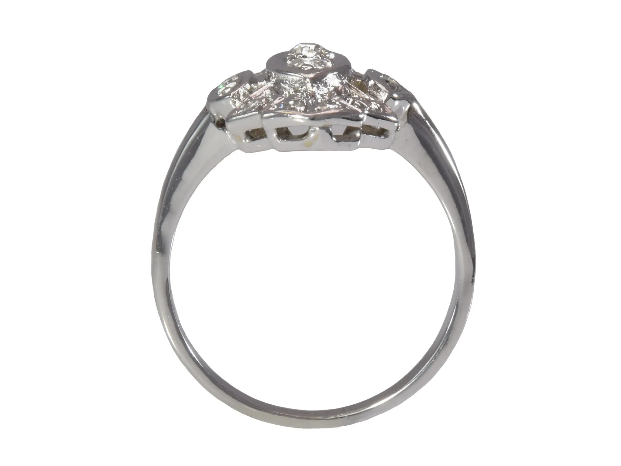 Estate Ring 14k White Gold and .65ct Diamond