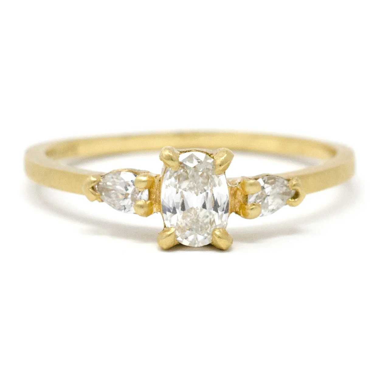 Facet Dainty Three Stone Diamond Ring