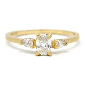 Facet Dainty Three Stone Diamond Ring