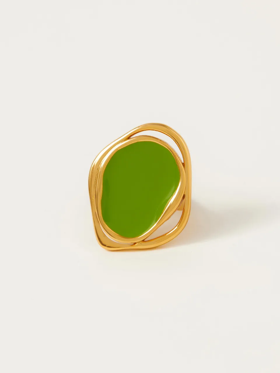 Fashion Jewelry-18k Gold Plated-Rings-Copacabana-Green-RIVA1001_G-Fashion Edit Voyce