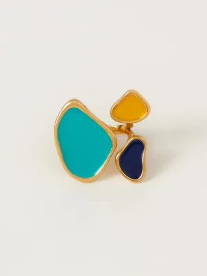 Fashion Jewelry-18k Gold Plated-Rings-Noosa-Midnight Blue-RIVA1003_MB-Fashion Edit Voyce
