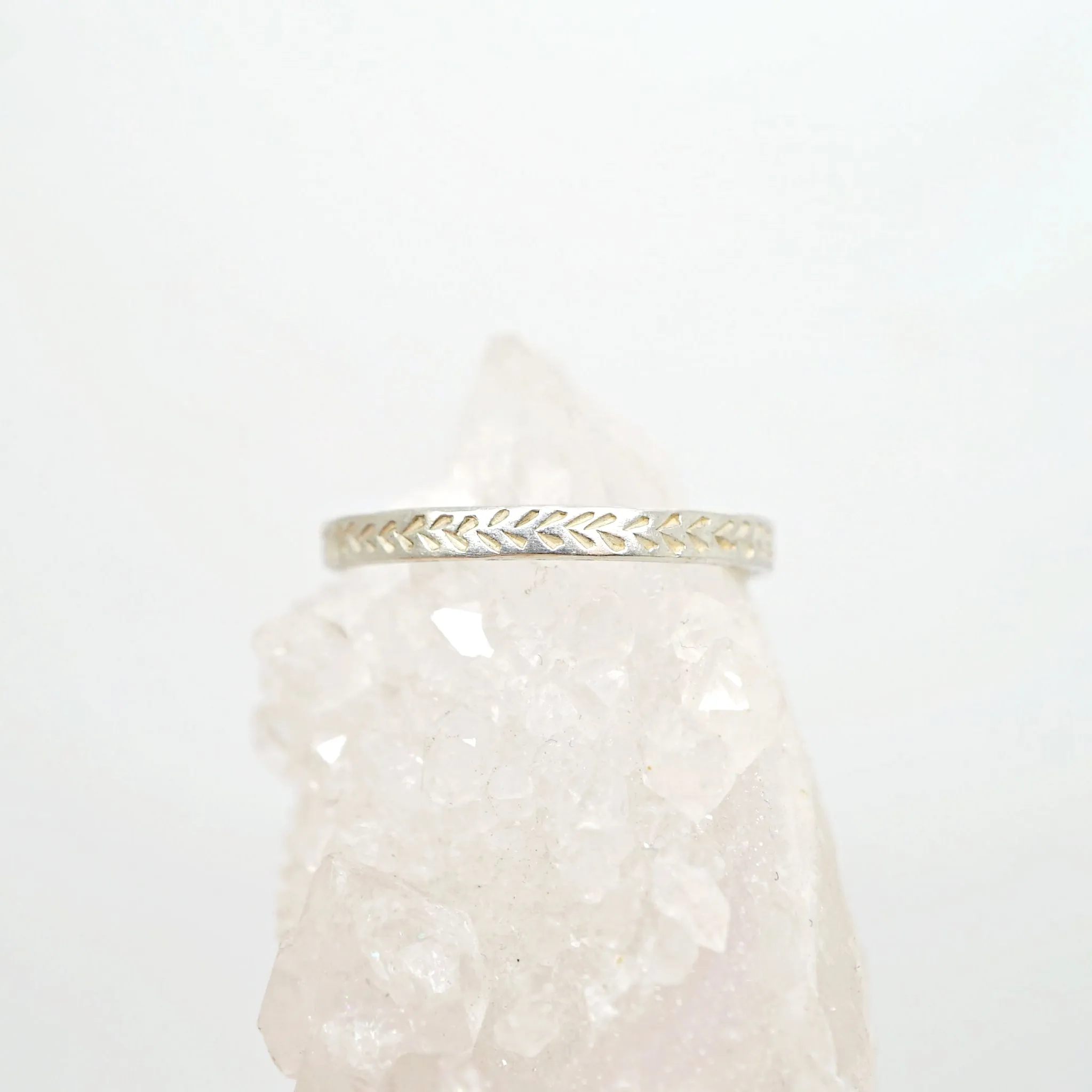 Feather Engraving Ring