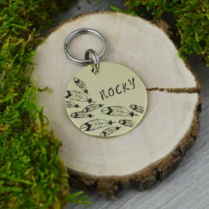 Feathers Pet ID Tag