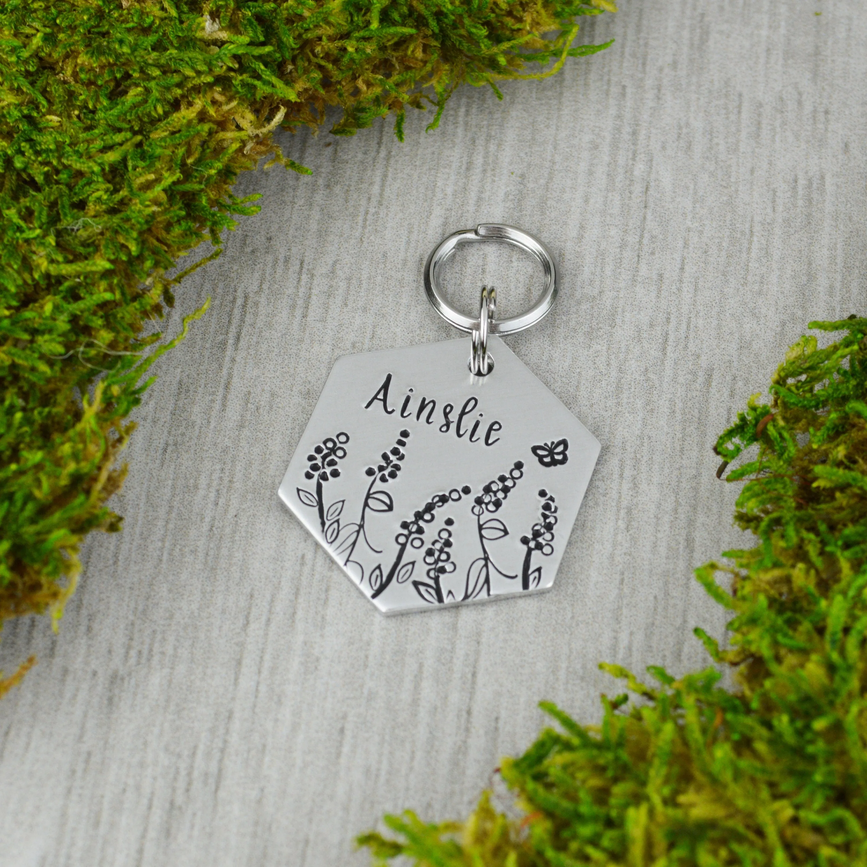 Fields of Heather Pet ID Tag