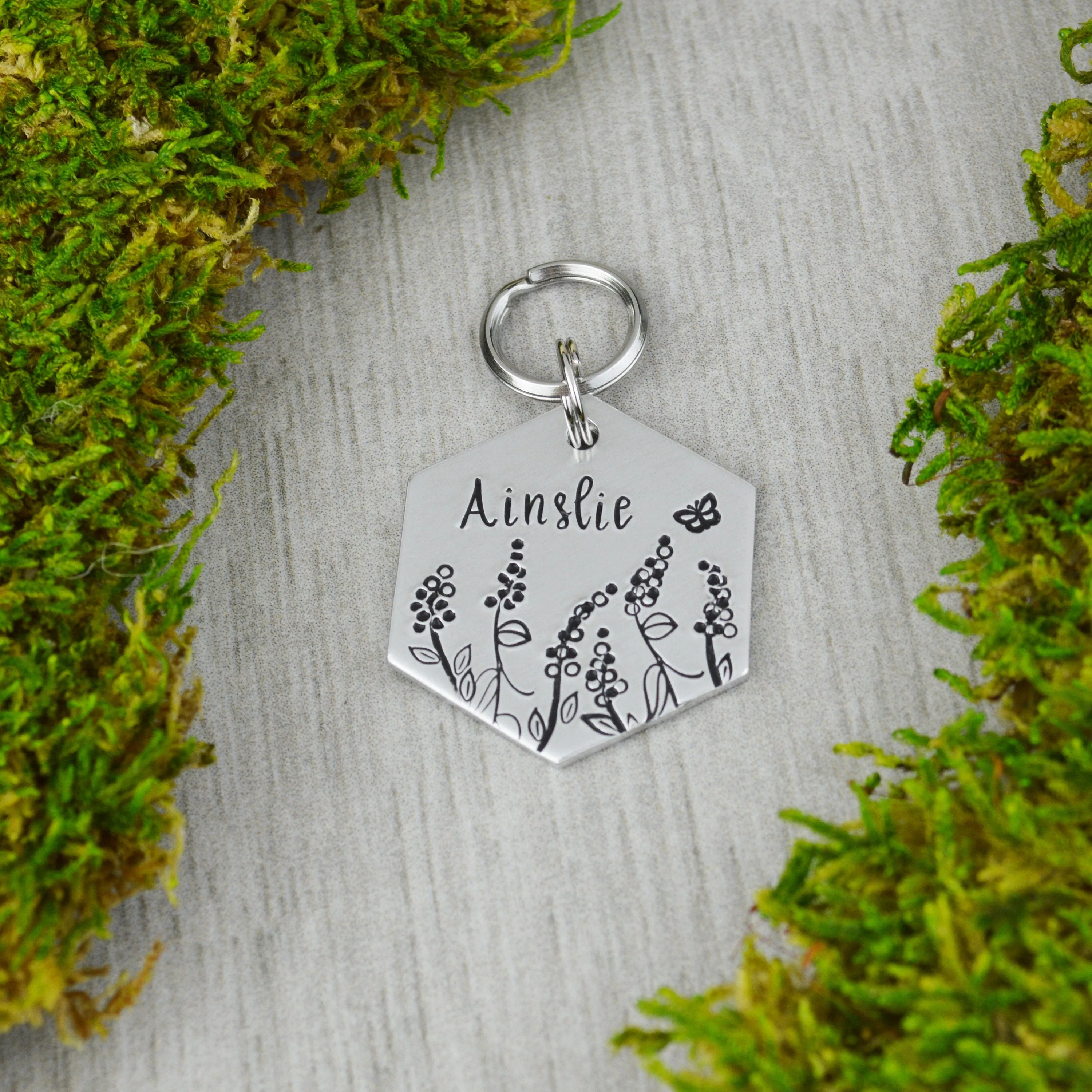 Fields of Heather Pet ID Tag
