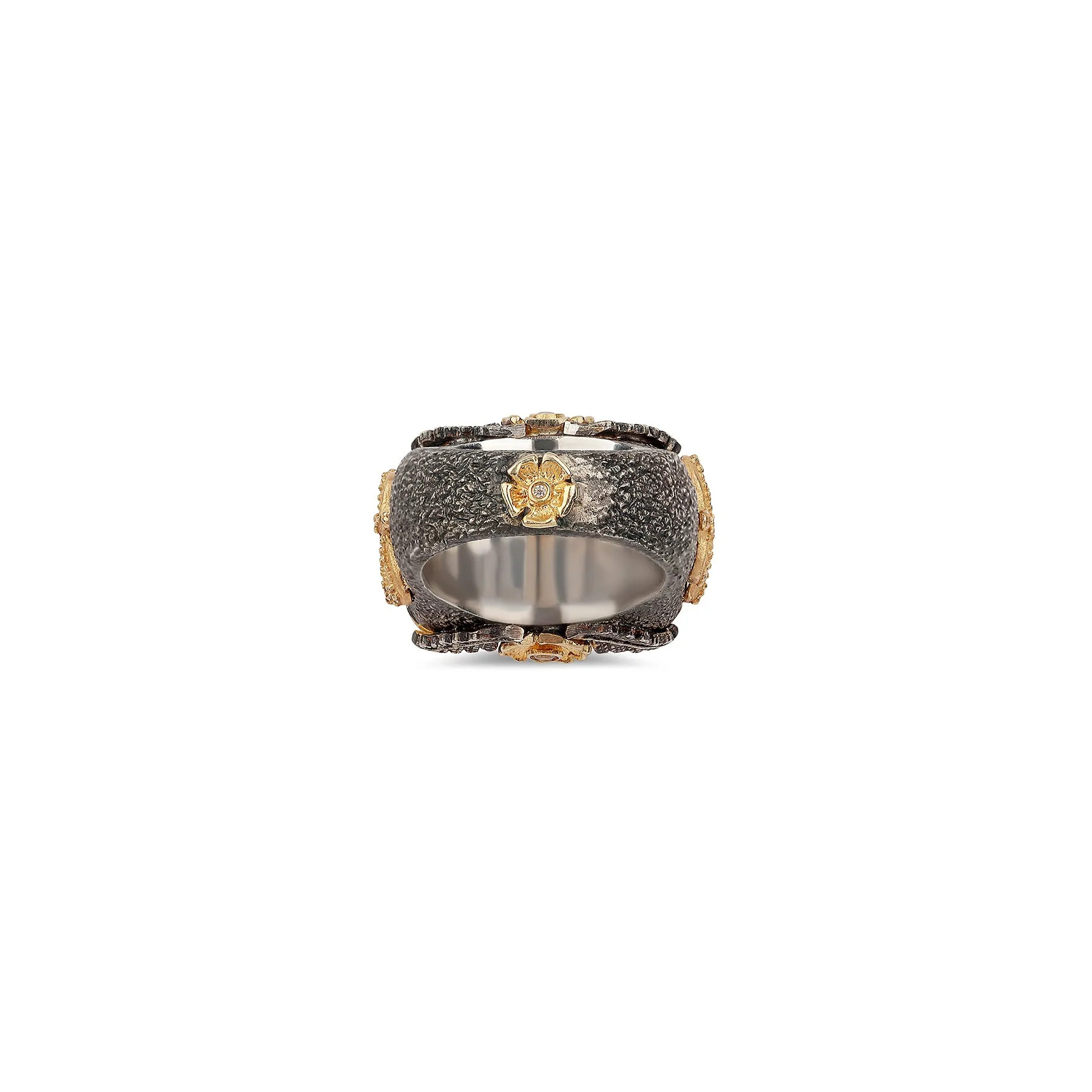 FIRENZE CARVED ROSE TOURMALINE STATEMENT RING