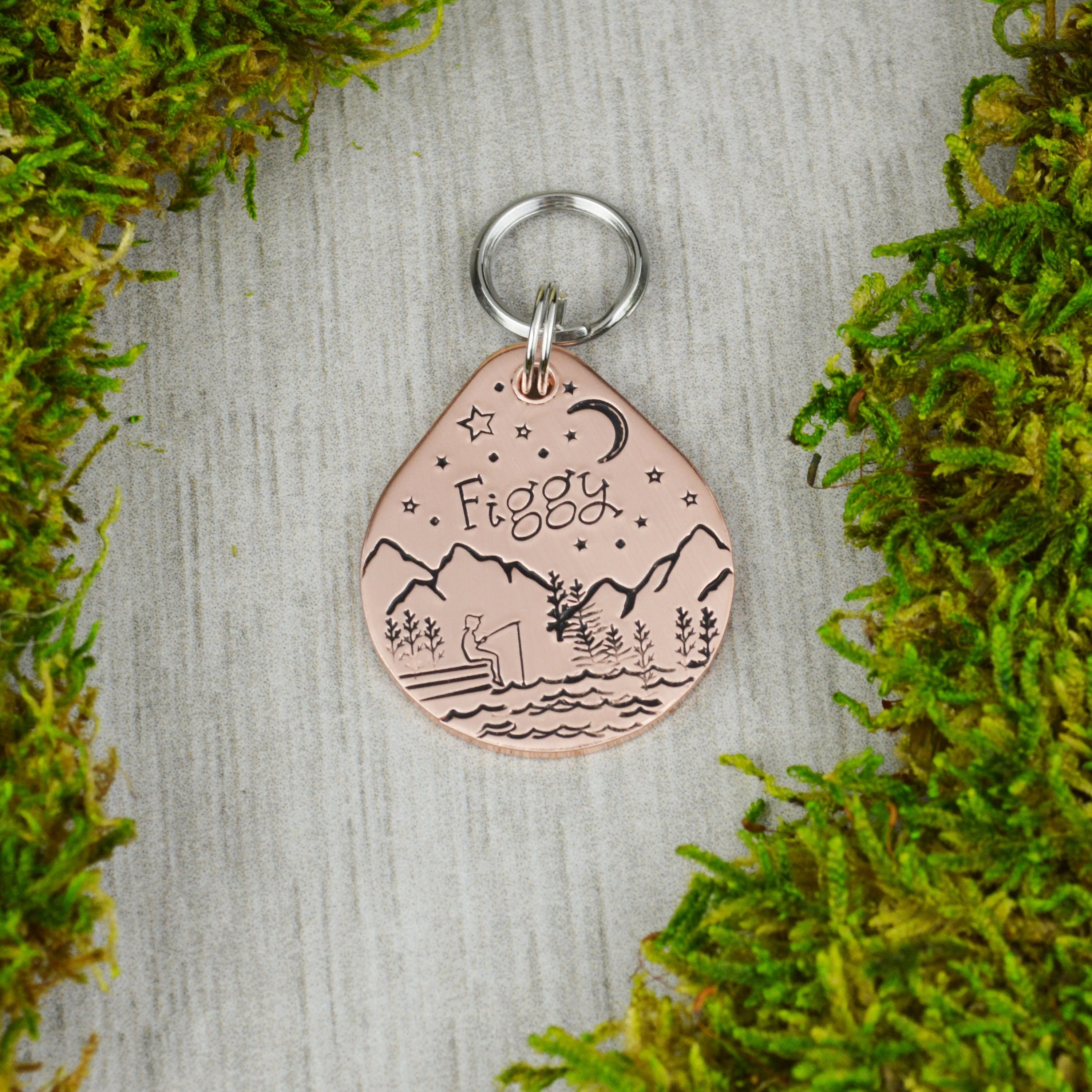 Fishing on the Dock Pet ID Tag