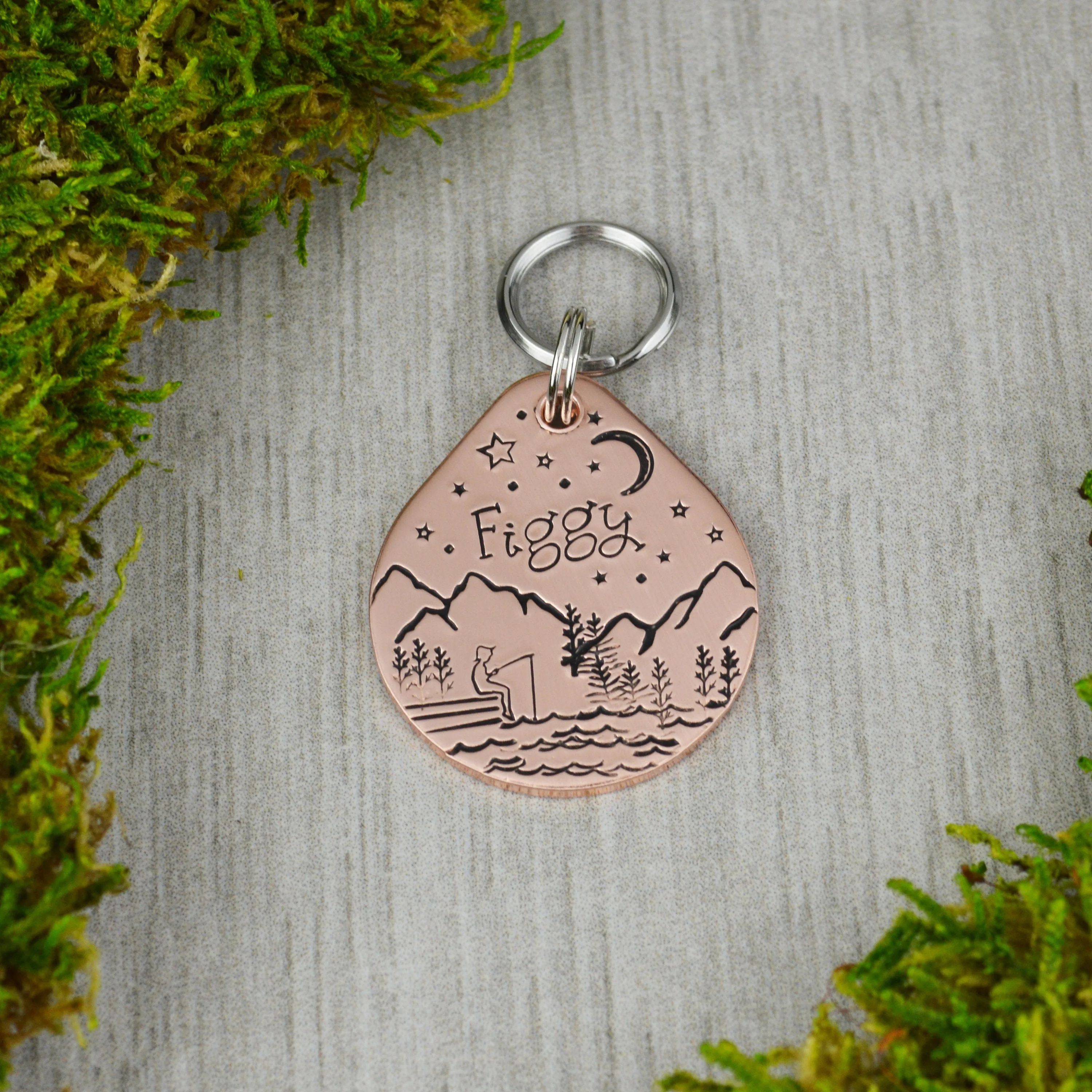 Fishing on the Dock Pet ID Tag