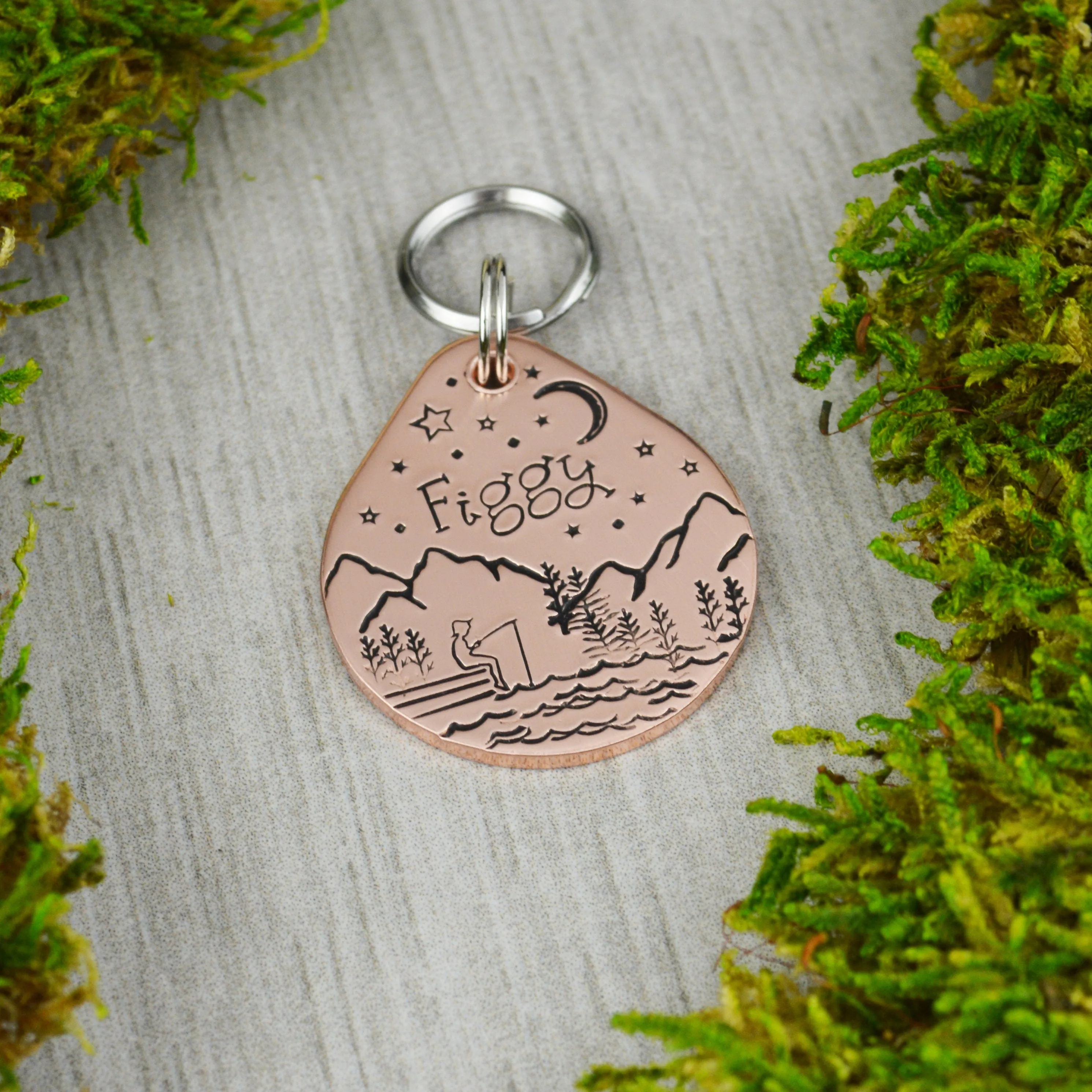 Fishing on the Dock Pet ID Tag