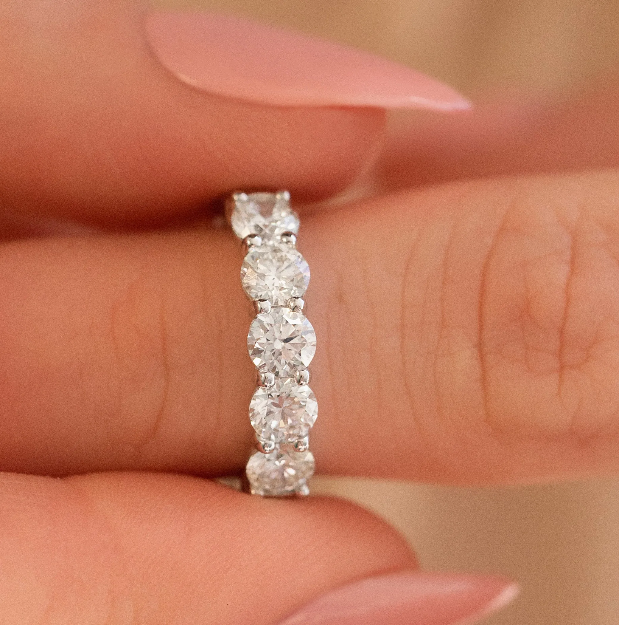 Five Stone Buttercup Setting Diamond Ring
