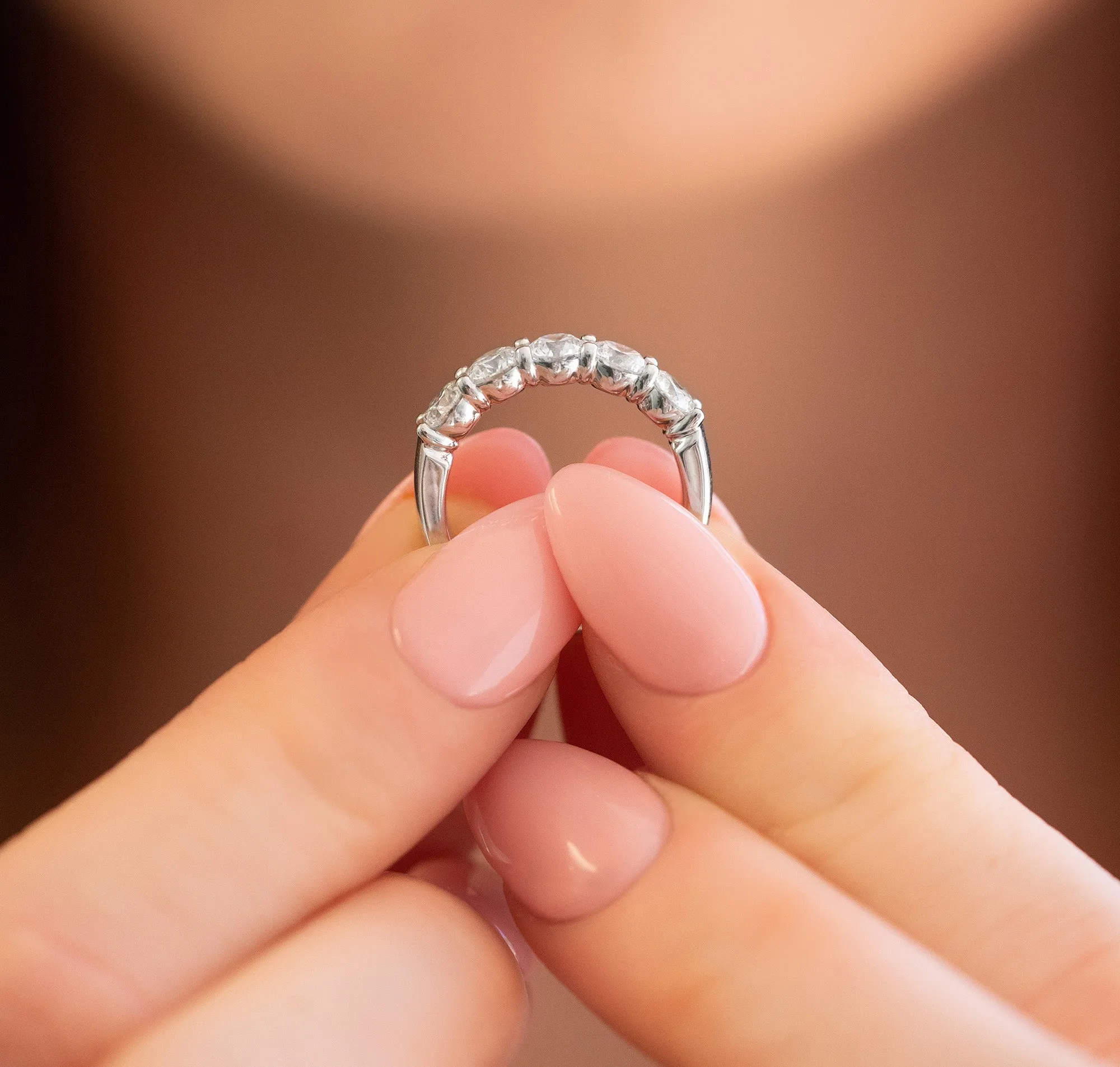 Five Stone Buttercup Setting Diamond Ring