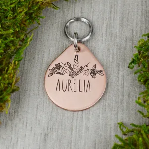 Floral Crown Pet ID Tag