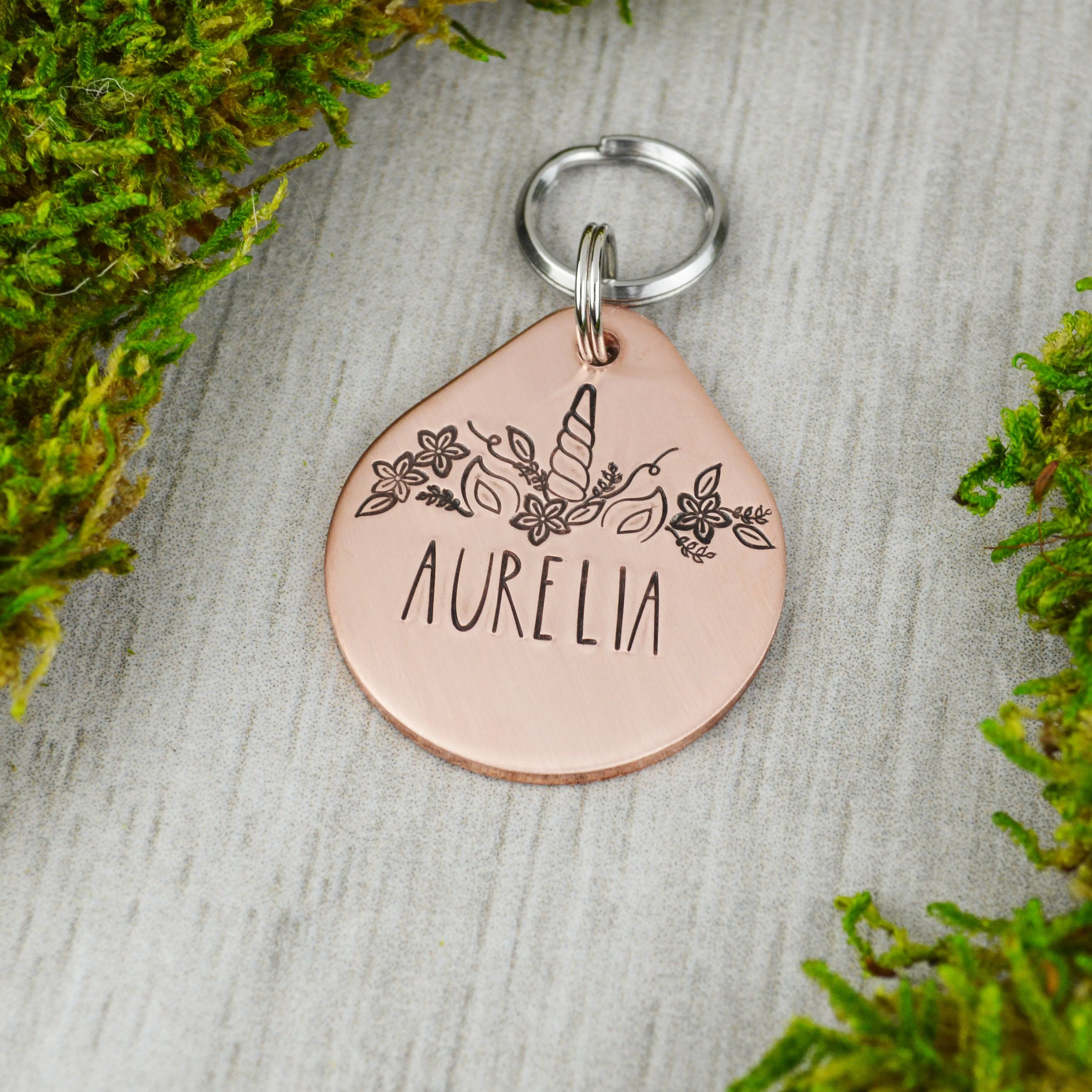 Floral Crown Pet ID Tag