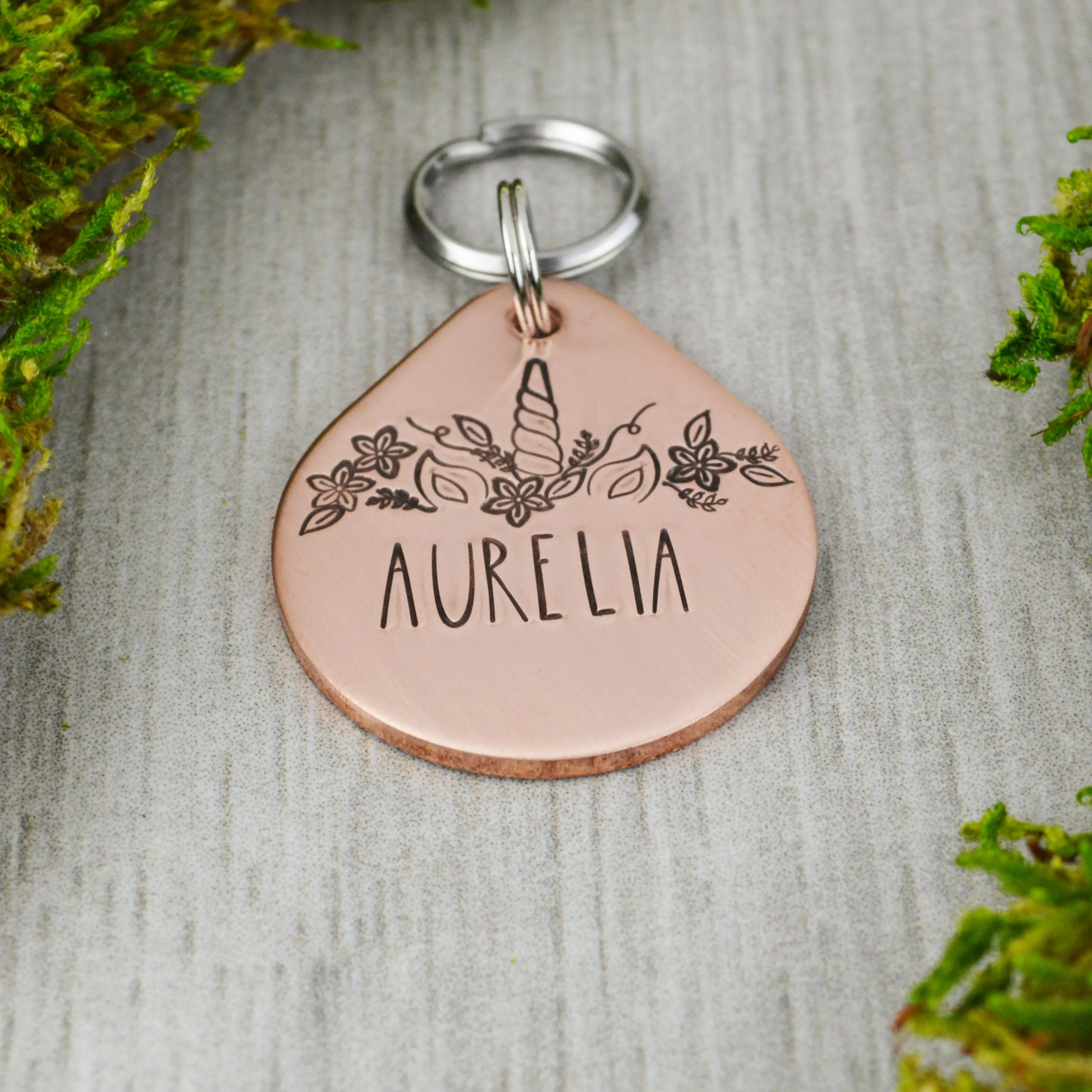 Floral Crown Pet ID Tag