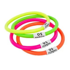 Four weighted aquatic rings multi colours