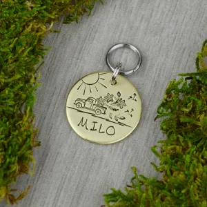 Fresh Flowers Pet ID Tag
