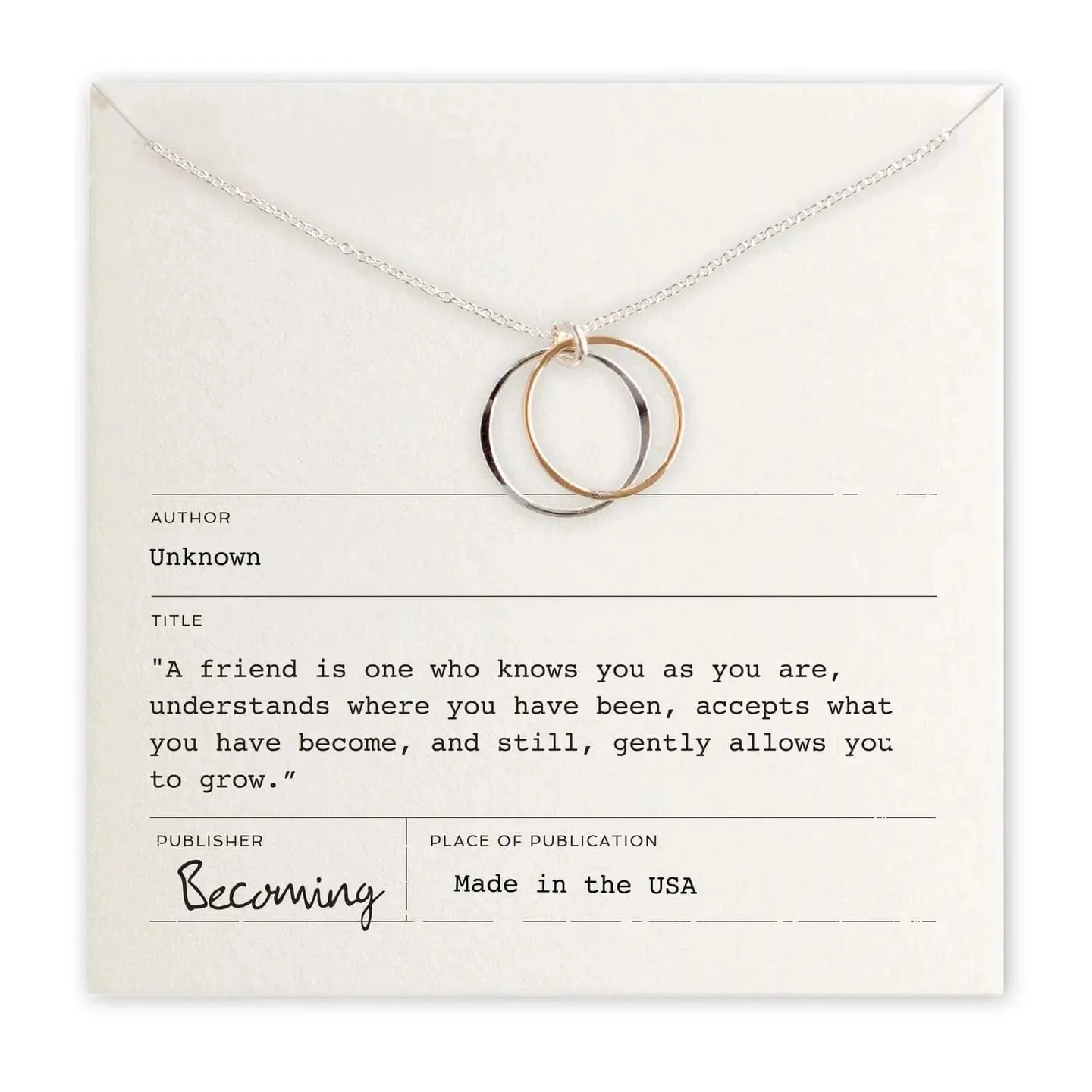 Friendship Circles Necklace