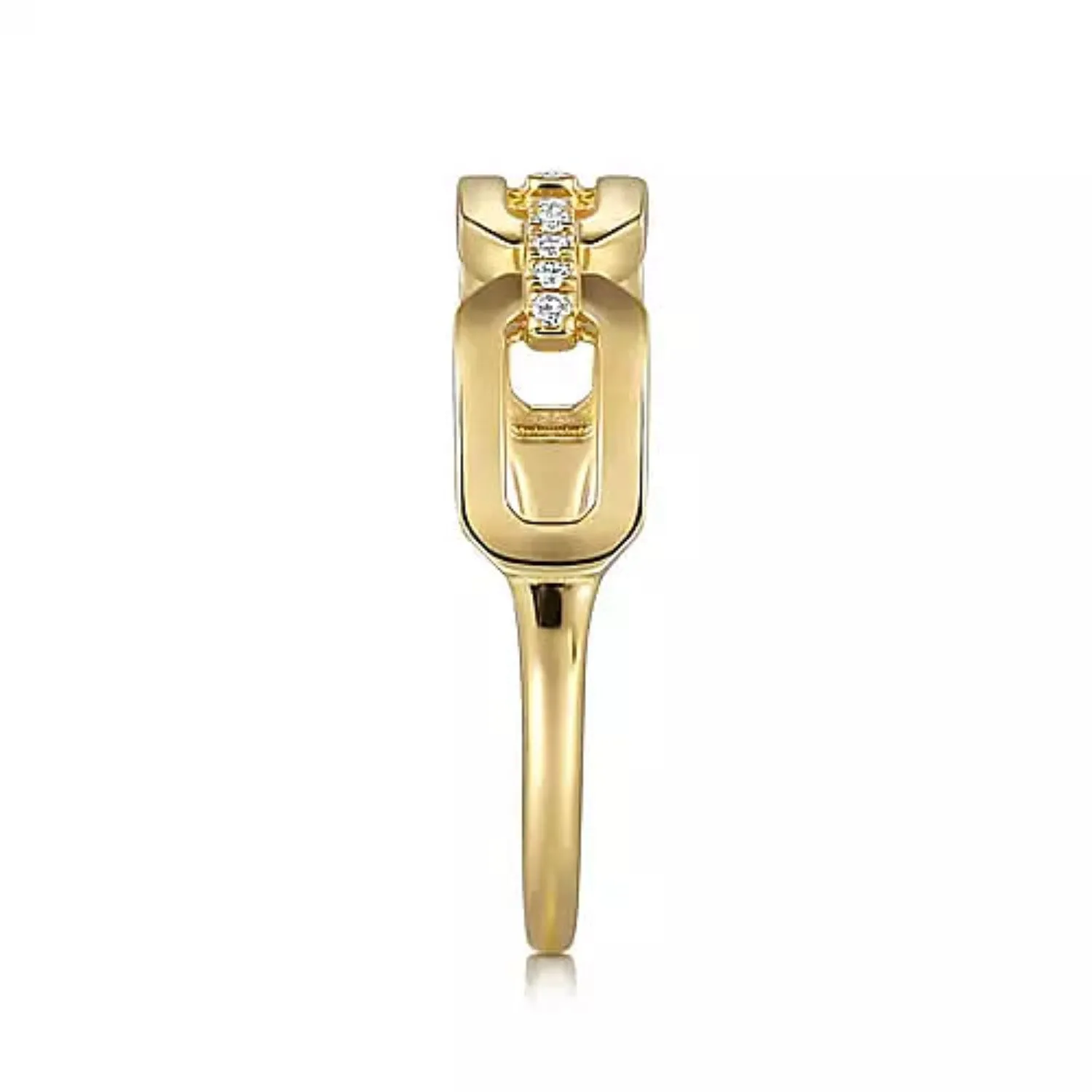 Gabriel & Co. Link Chain Style Diamond Ring