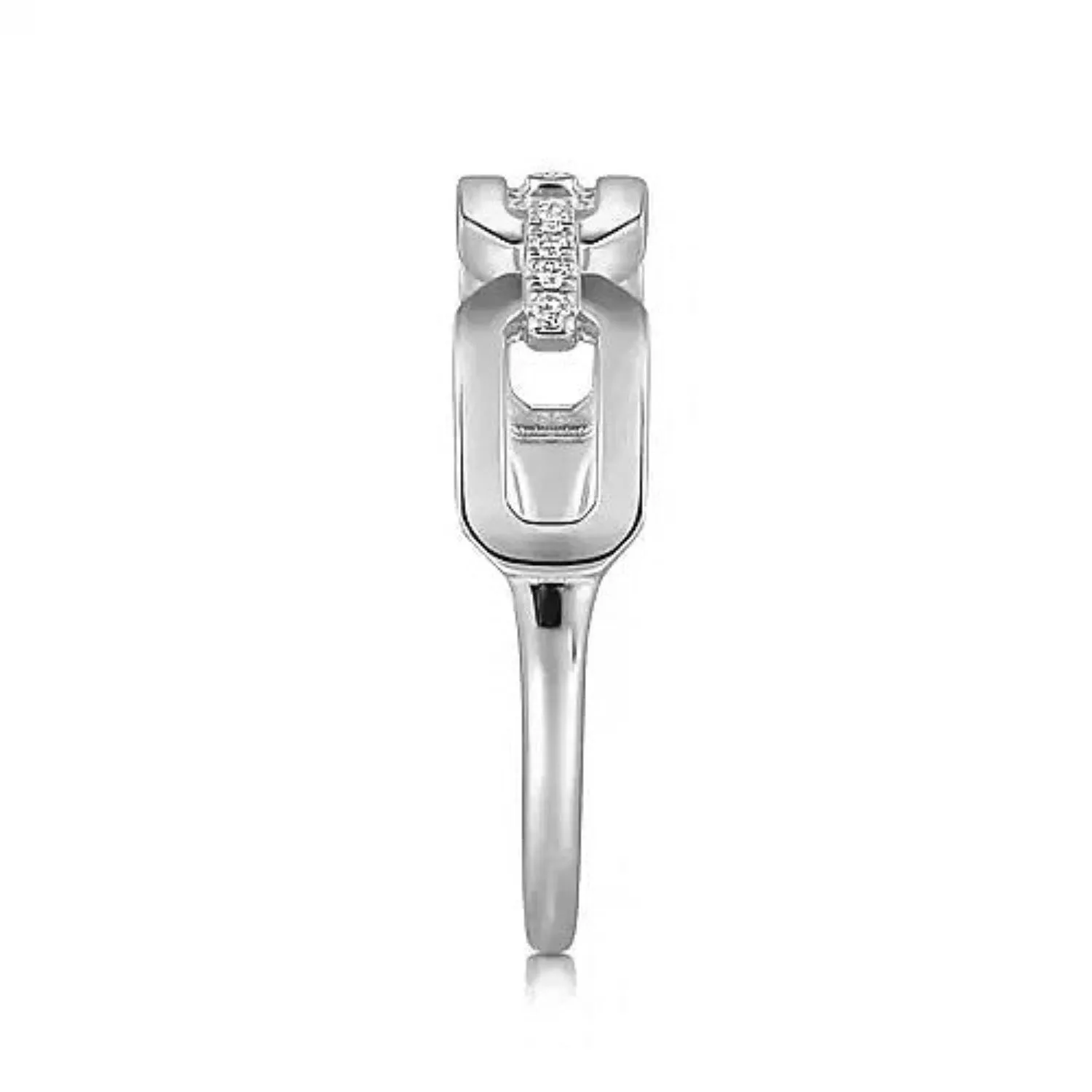 Gabriel & Co. Link Chain Style Diamond Ring