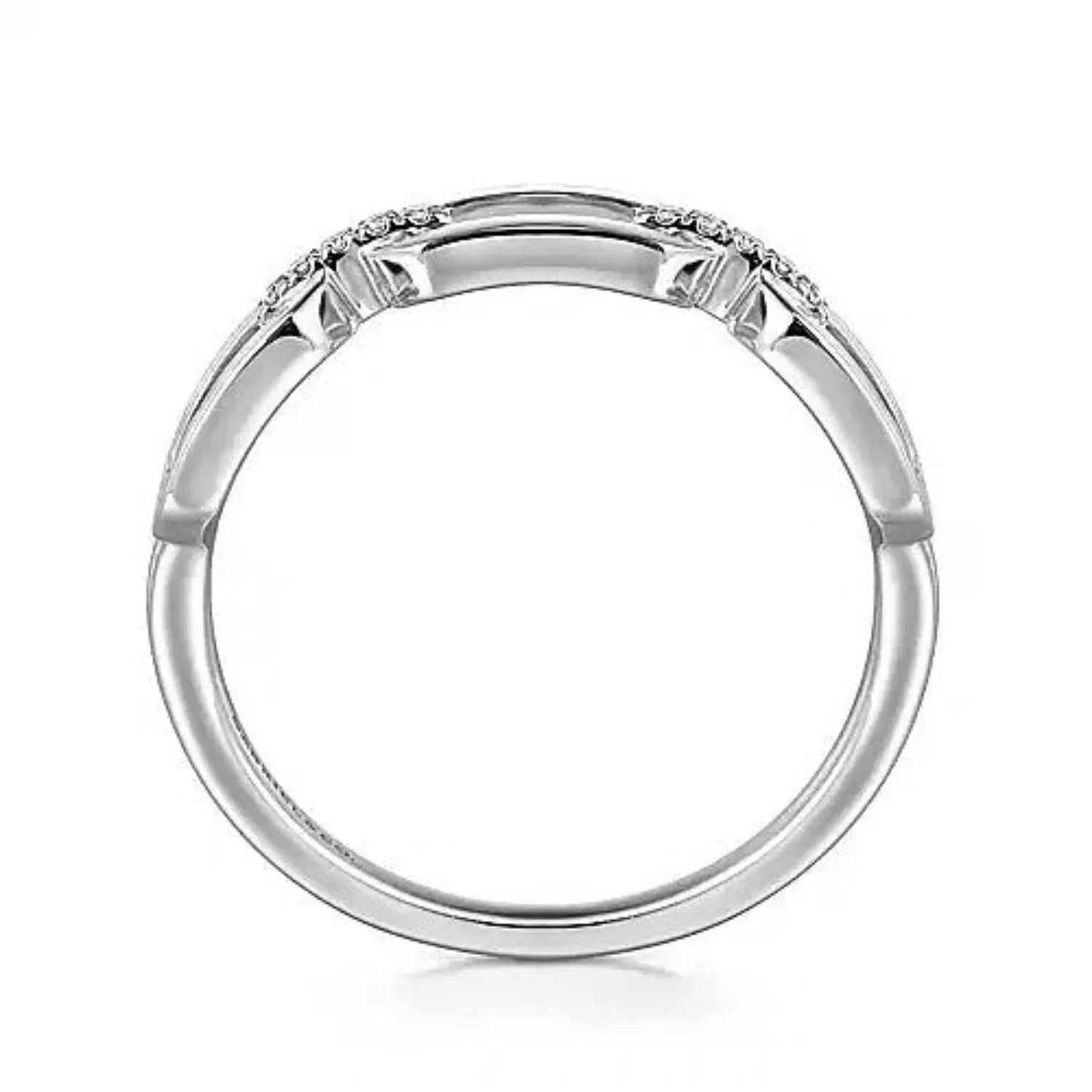 Gabriel & Co. Link Chain Style Diamond Ring