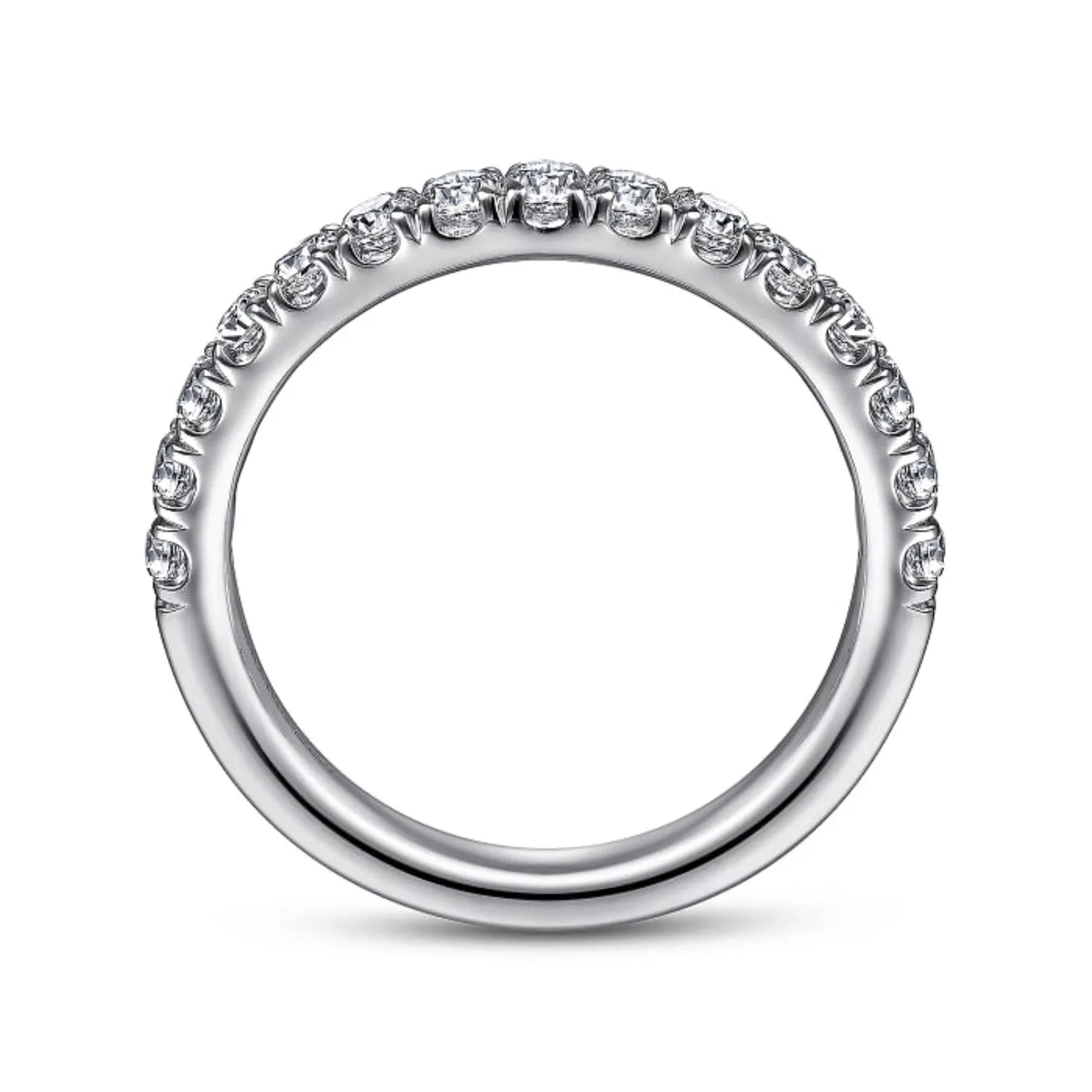 Gabriel & Co. "Zaira" Curved Diamond Wedding Band