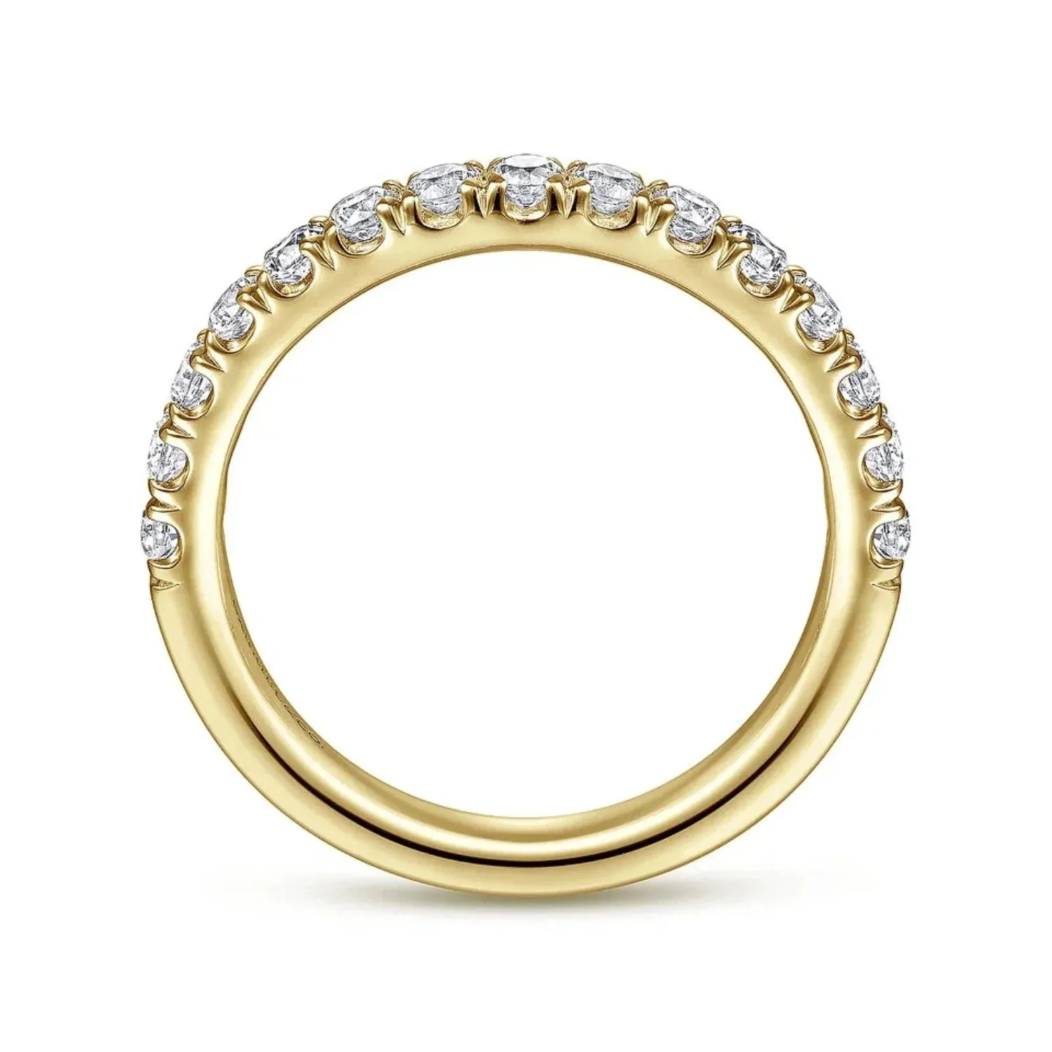 Gabriel & Co. "Zaira" Curved Diamond Wedding Band
