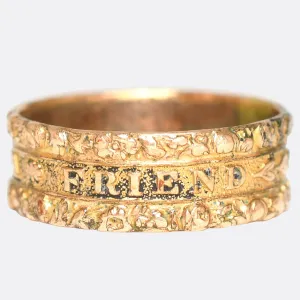 Georgian "For A Friend" Heart Ring