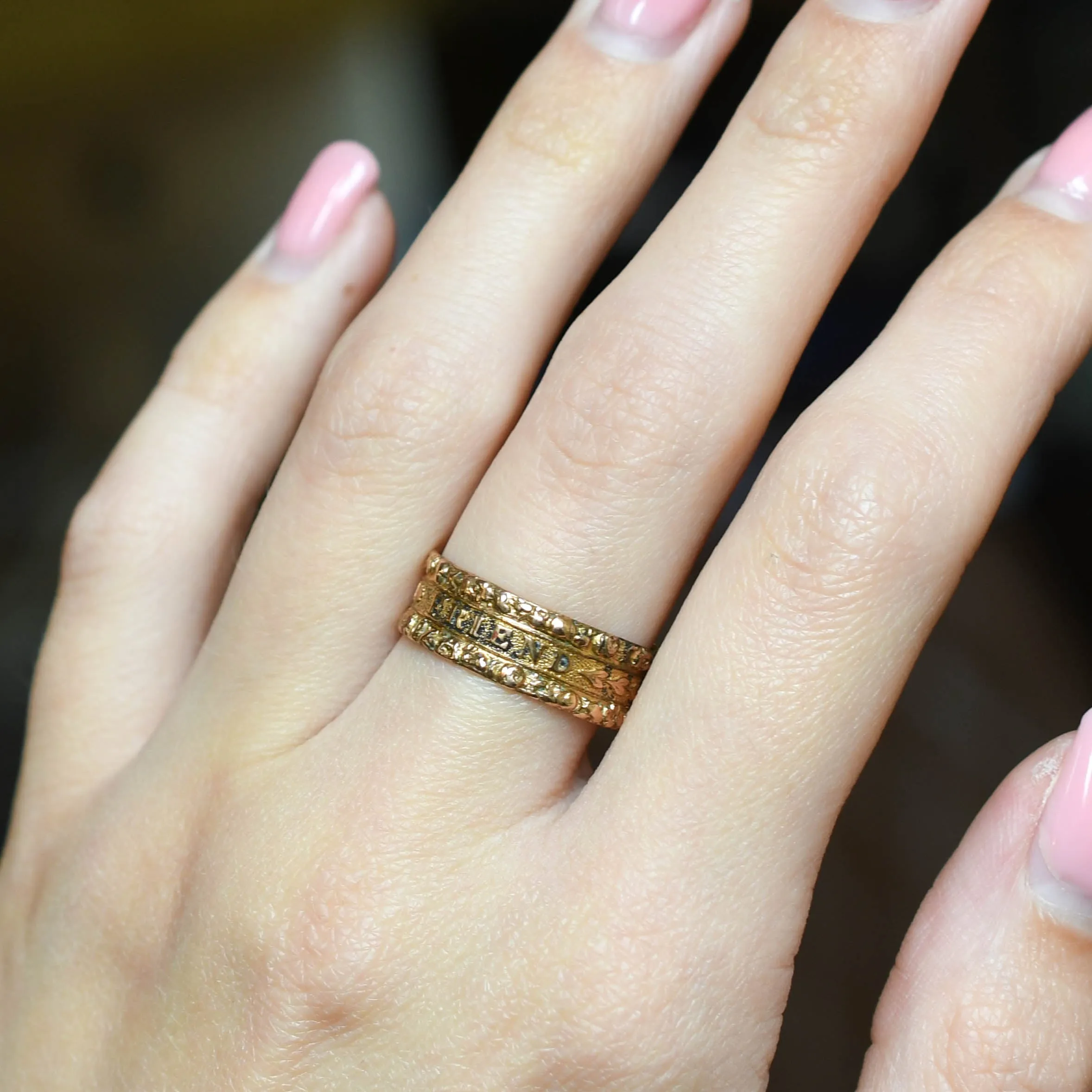 Georgian "For A Friend" Heart Ring