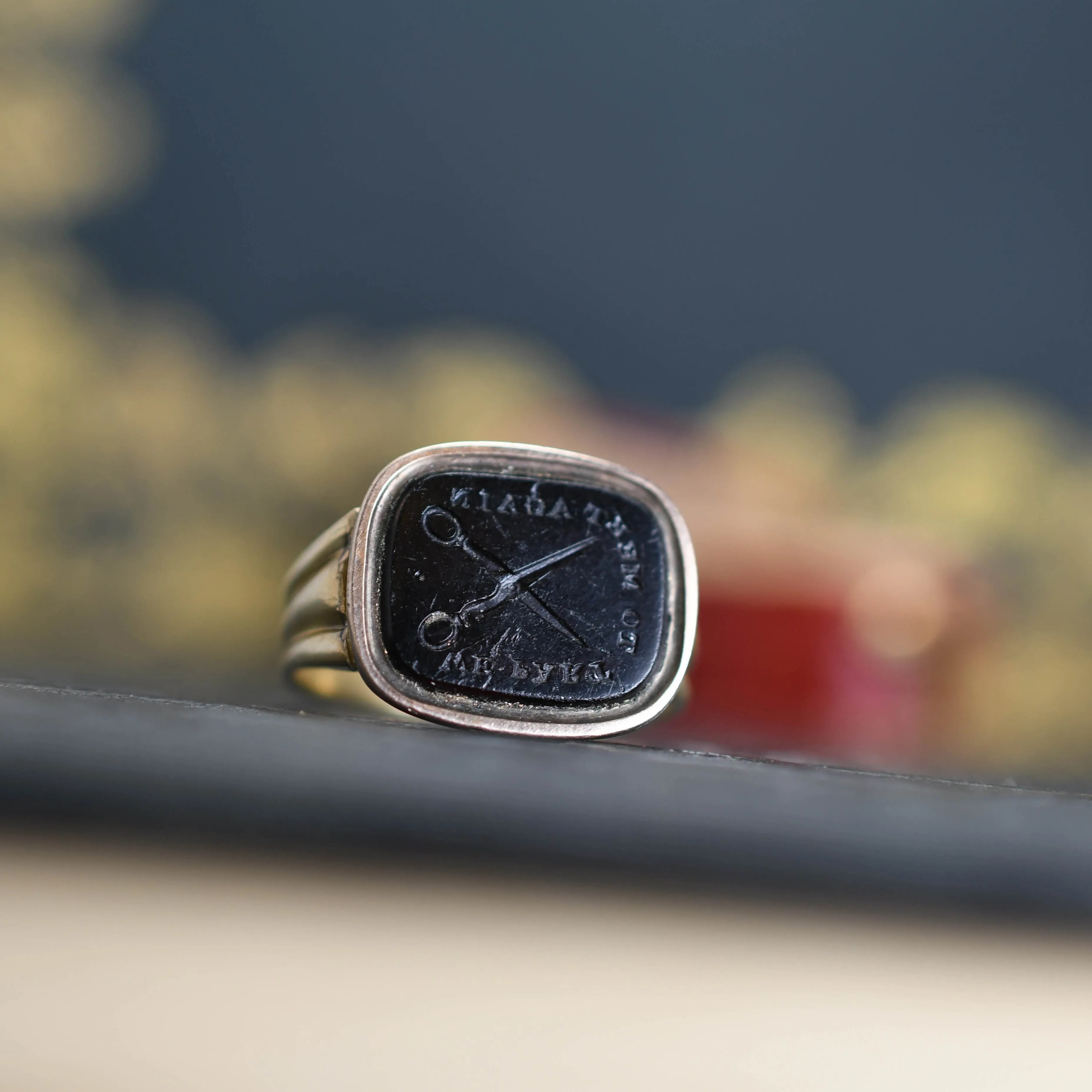 Georgian "We part to meet again" Love Token Intaglio Signet Ring