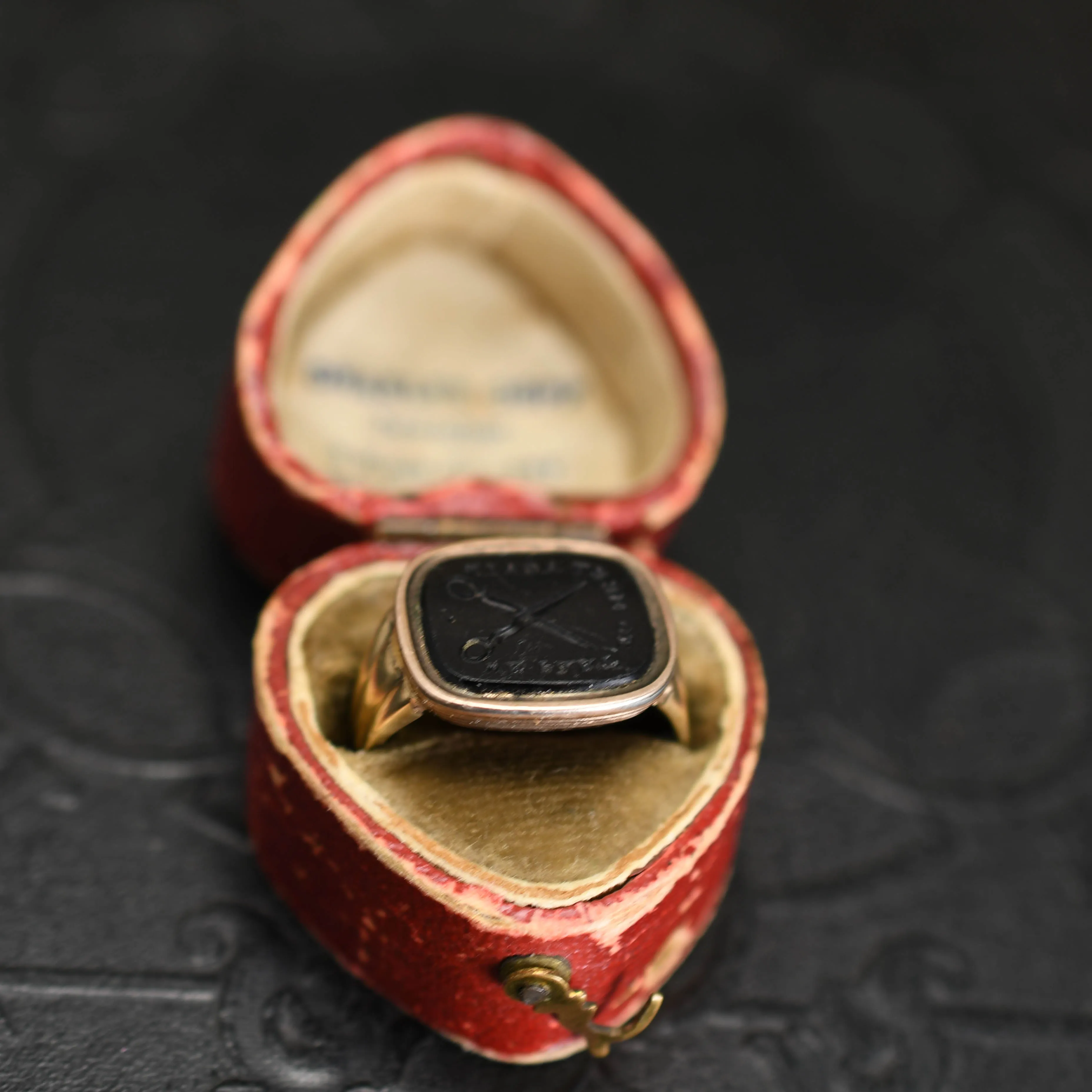Georgian "We part to meet again" Love Token Intaglio Signet Ring