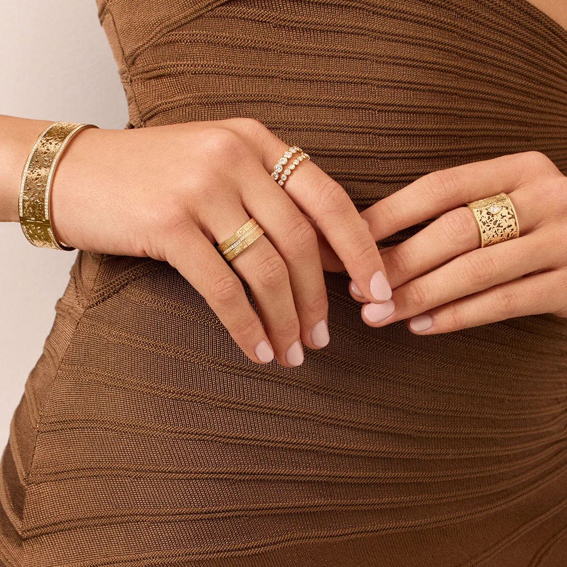 Gold & Diamond Bezel Eternity Ring