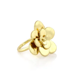 GOLD FLOWER  RINGS #232GD5201 (1E14)