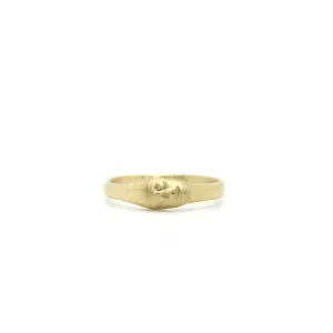 Gold Little Grey Lady Cameo Ring
