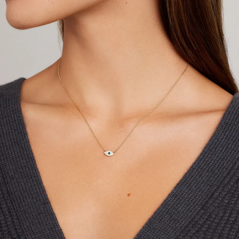 Gorjana Evil Eye Charm Necklace