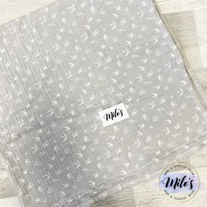 Grey Swallow XXL Muslin Blanket