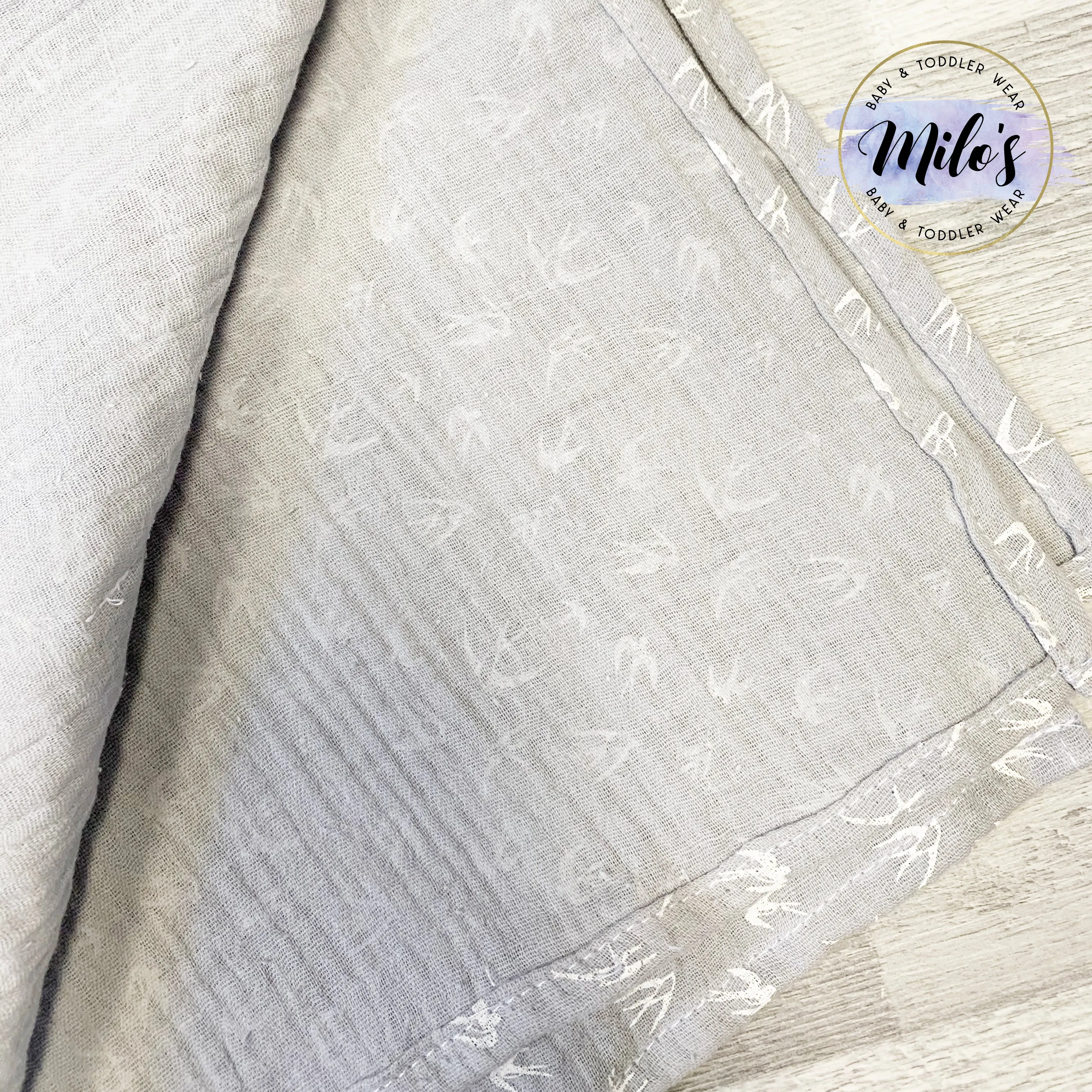 Grey Swallow XXL Muslin Blanket