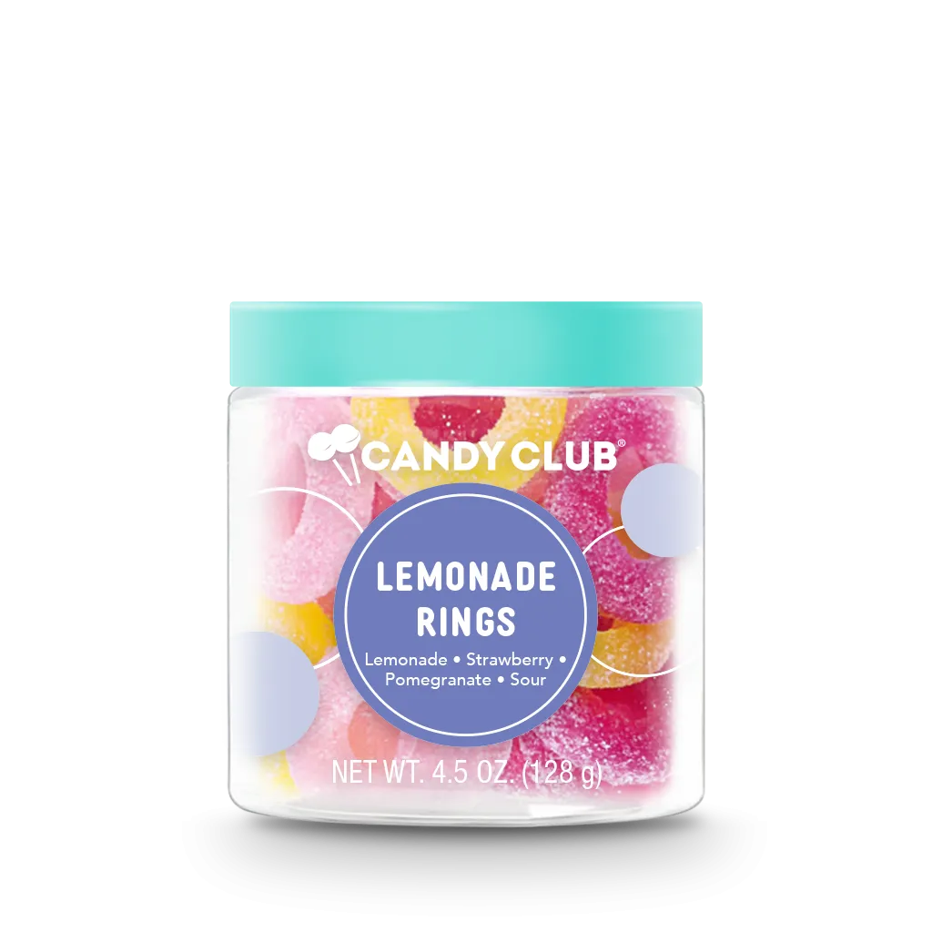 Gummy Candy Lemonade Rings | Candy Club
