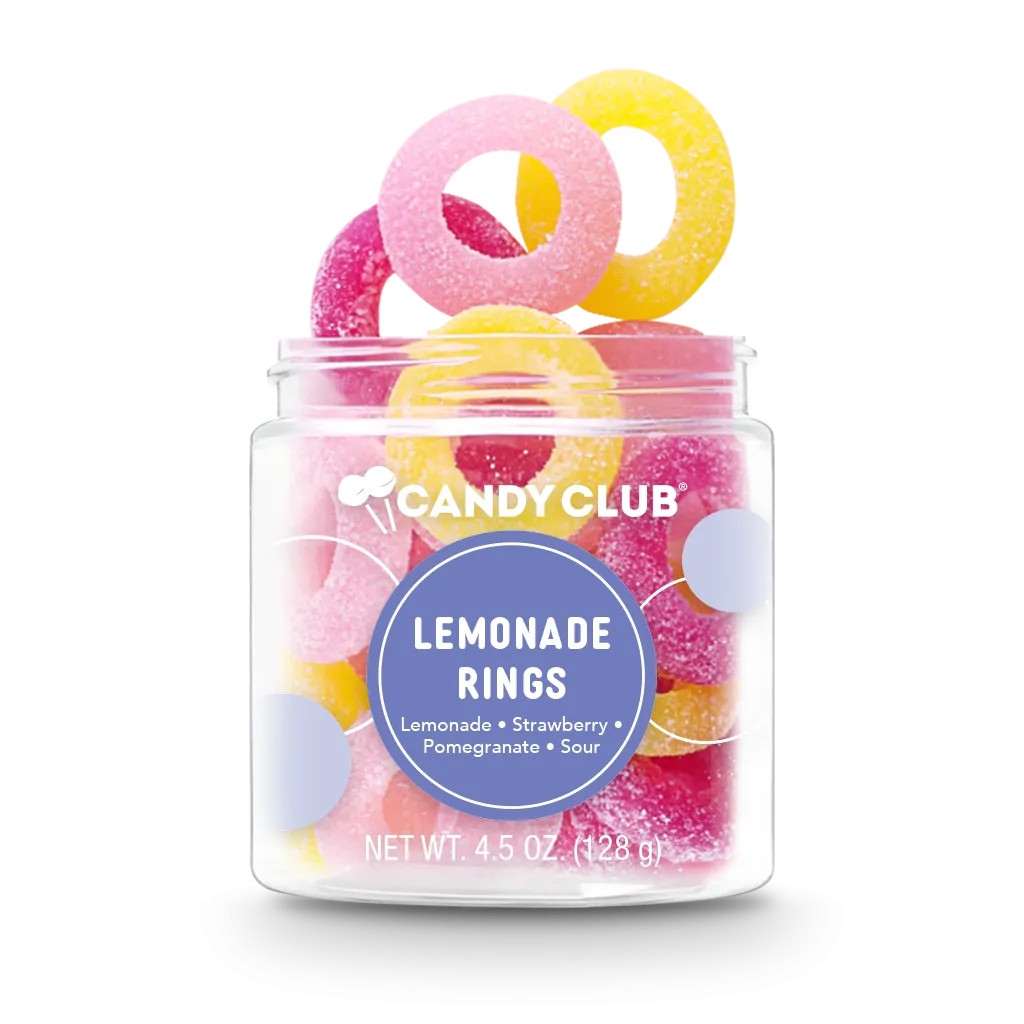 Gummy Candy Lemonade Rings | Candy Club