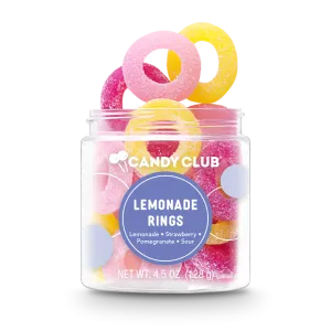 Gummy Candy Lemonade Rings | Candy Club
