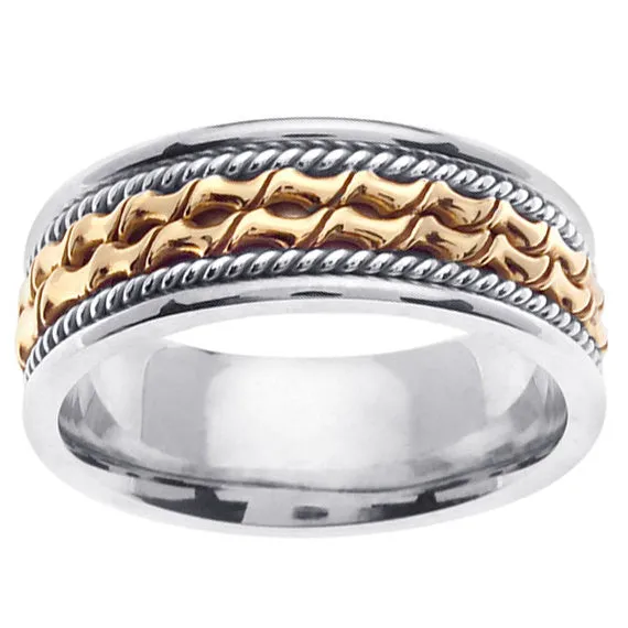 Hand Braided Cord Ring Band